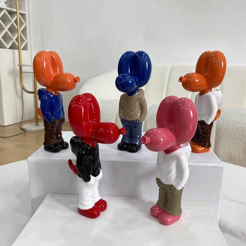 Jeff Junior Balloon Dog Statue – Verspielte 18 cm Dekofigur - SteinKunstWerk