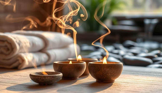 Rituel parfumé à la maison avec ambiance douce du soir