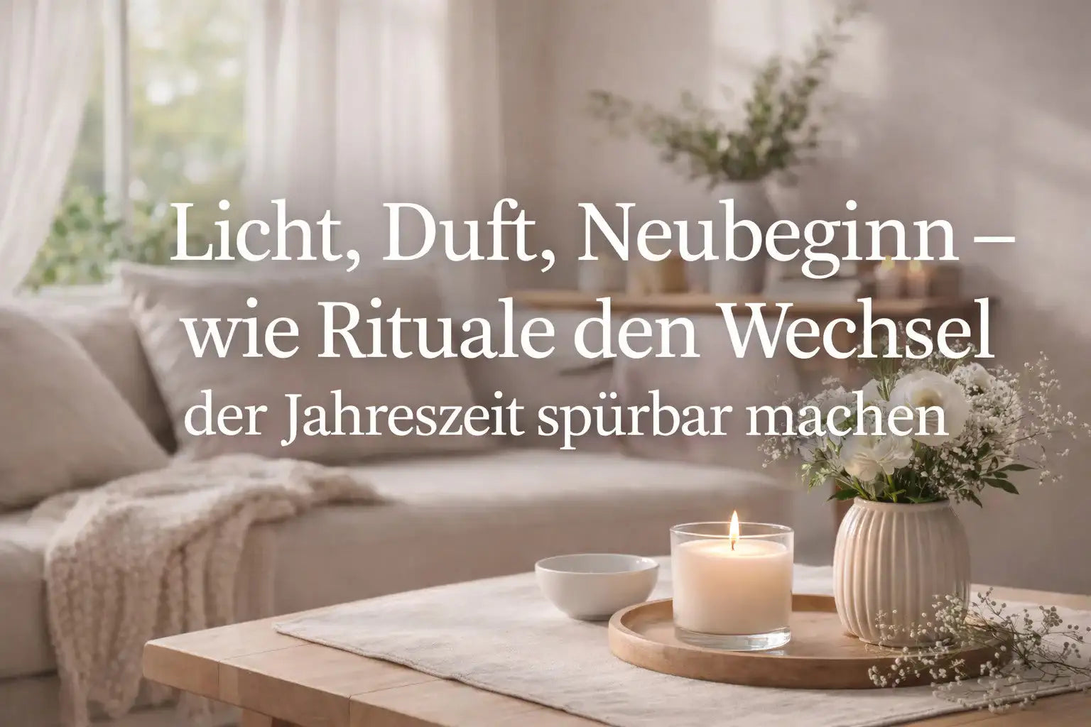 Licht, Duft, Neubeginn – wie Rituale den Wechsel der Jahreszeit spürbar machen - inspirierende Geschichten & Rituale von SteinKunstWerk | Achtsamkeit & Design