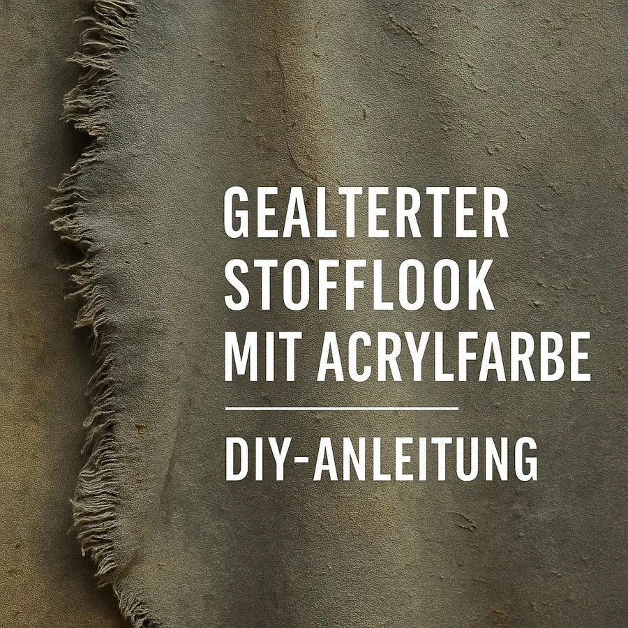 Decoratief oppervlak met verouderde stoflook gemaakt met acrylverf