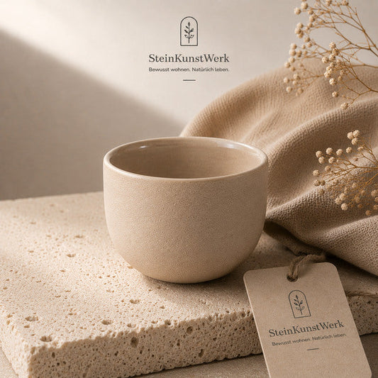 KUMO Espressotasse Beige fuer kleine sommerliche Kaffee Rituale