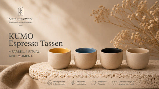 KUMO Espresso Tassen und harmonischen Espresso Sets von SteinKunstWerk