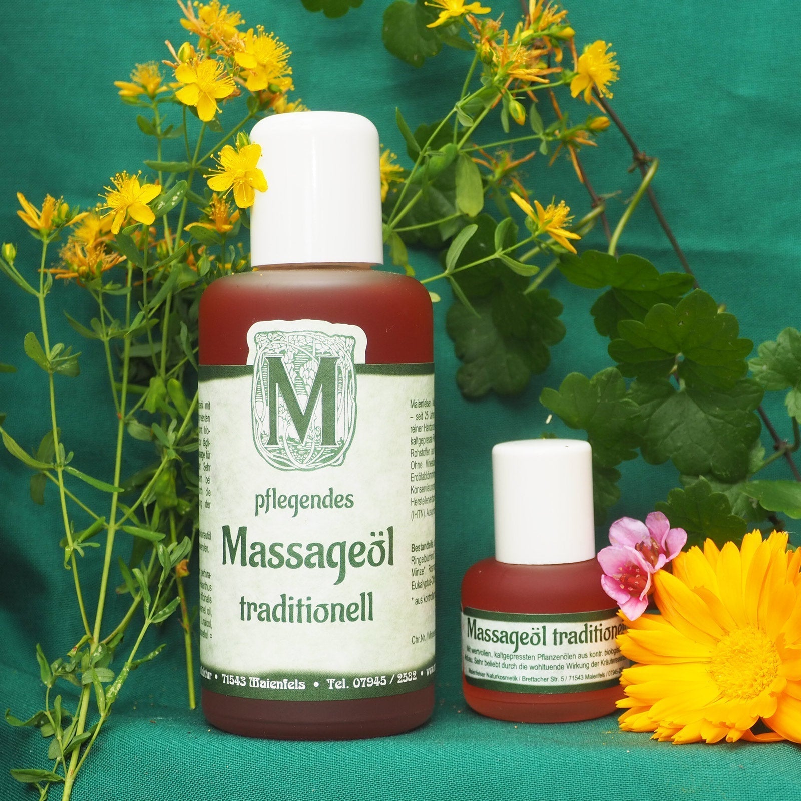 Traditional massage oil for body care and self-care rituals