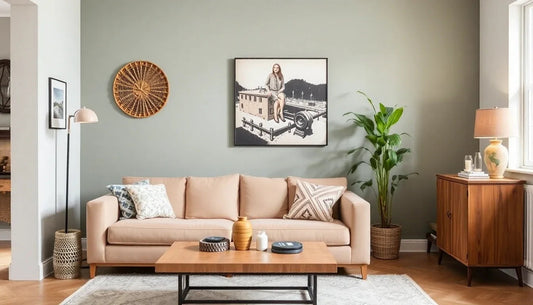 Harmonious home styling with scent, warm light and selected accessories