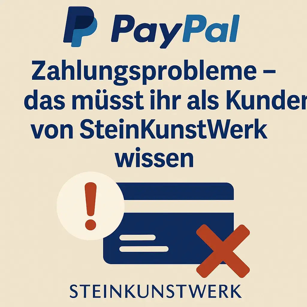 PayPal Zahlungsprobleme – das müsst ihr als Kunden von SteinKunstWerk wissen - inspirierende Geschichten & Rituale von SteinKunstWerk | Achtsamkeit & Design
