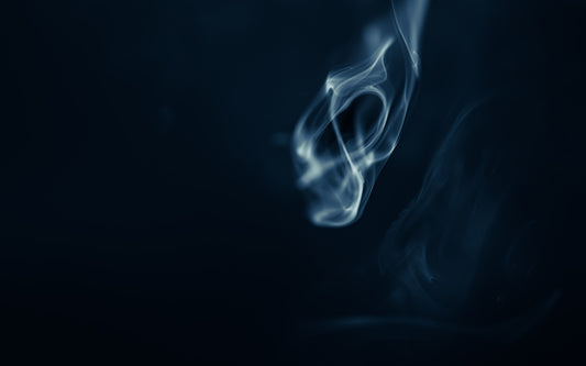a blue smoke texture on a black background