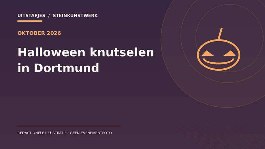 Redactionele illustratie bij „Halloween knutselen in Dortmund“ – geen foto van het evenement