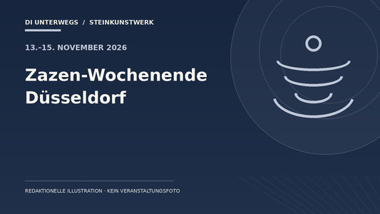 Redaktionelle Illustration zum Beitrag „Zazen-Wochenende Düsseldorf 2026“ – kein Foto der Veranstaltung
