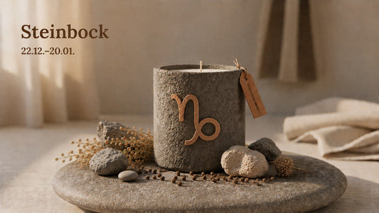 Capricorn zodiac candle and steady focus ritual inspiration by SteinKunstWerk