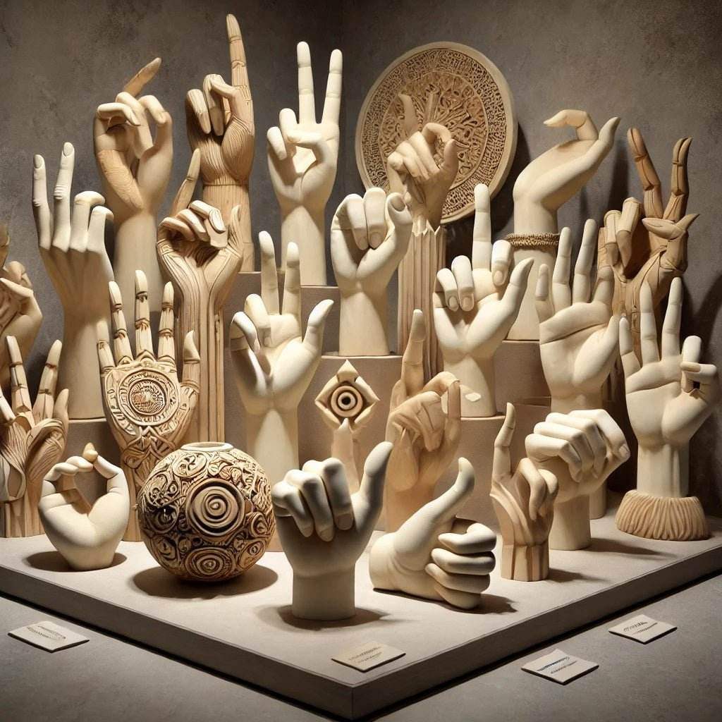Handgesten und Fingerzeichen – kreative Deko mit Bedeutung - SteinKunstWerk