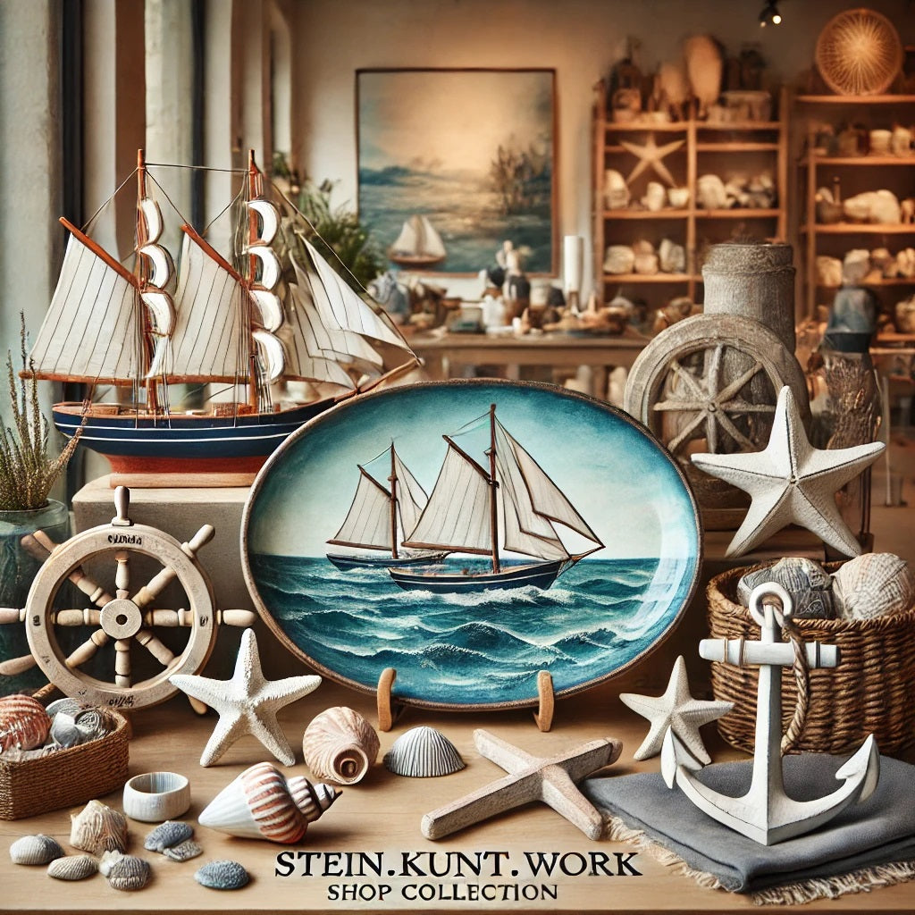 Maritime Deko-Kollektion bei Stein.Kunst.Werk. – Handgefertigte Küstenflair-Dekorationen für dein Zuhause Stein.Kunst.Werk.