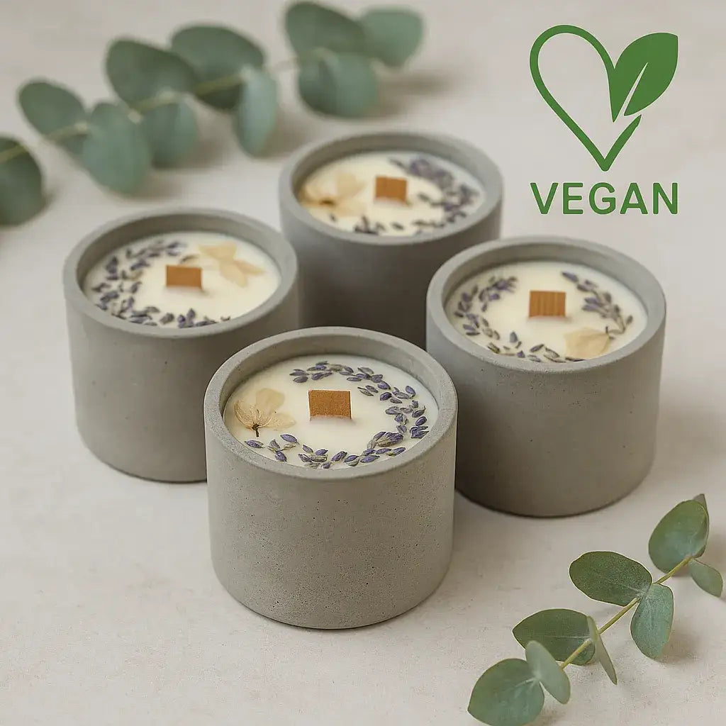 Vegane Duftkerzen – Nachhaltigkeit trifft Design - SteinKunstWerk