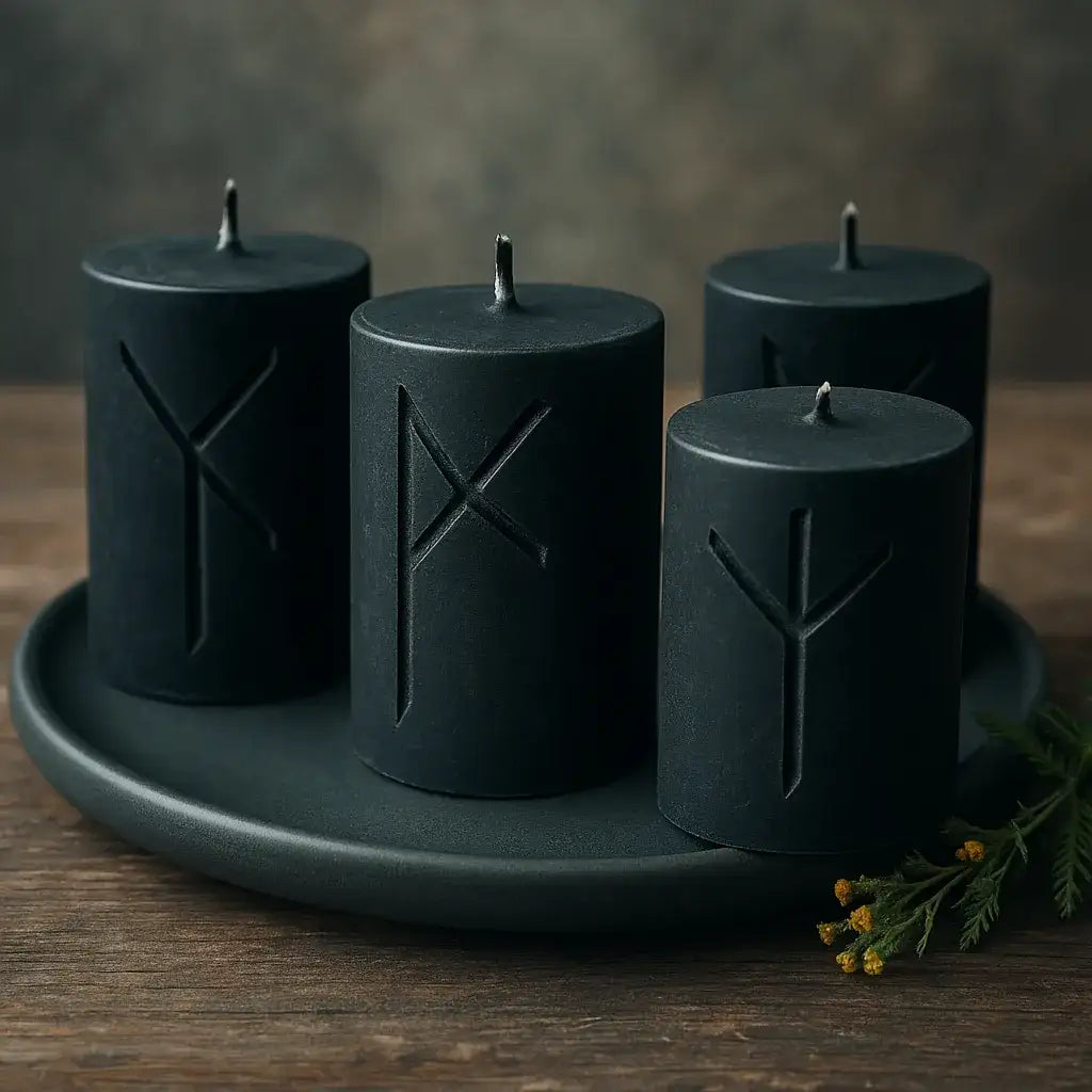 🔮 Runenkerzen – Magie, Symbolkraft & Achtsamkeit - SteinKunstWerk