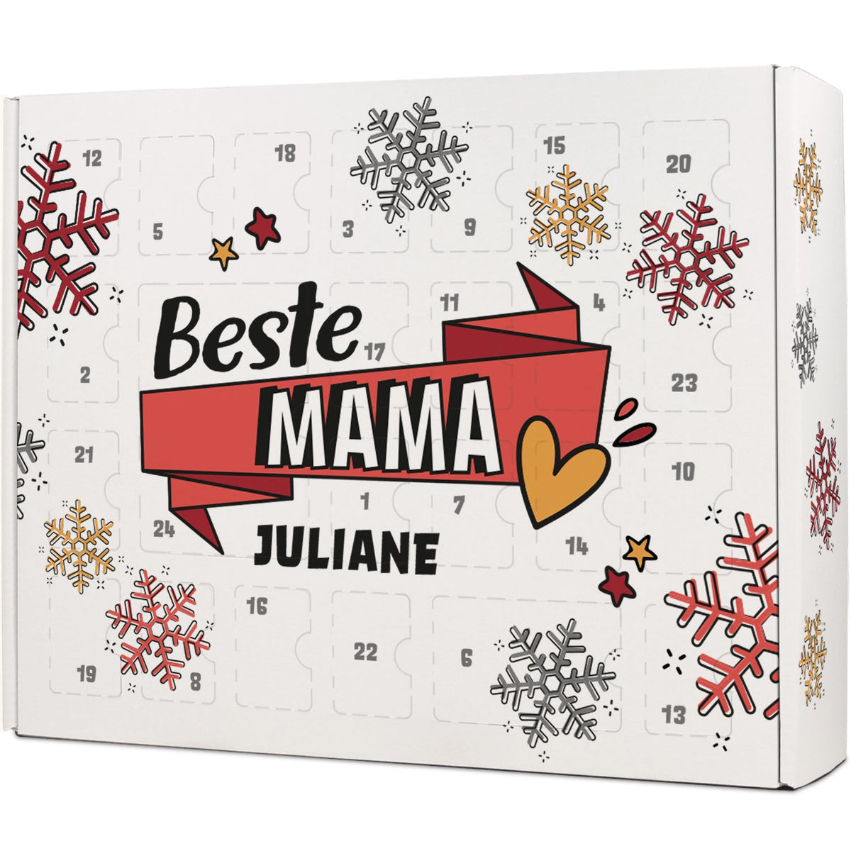 DIY-Adventskalender „Beste/Bester“ – zum Befüllen