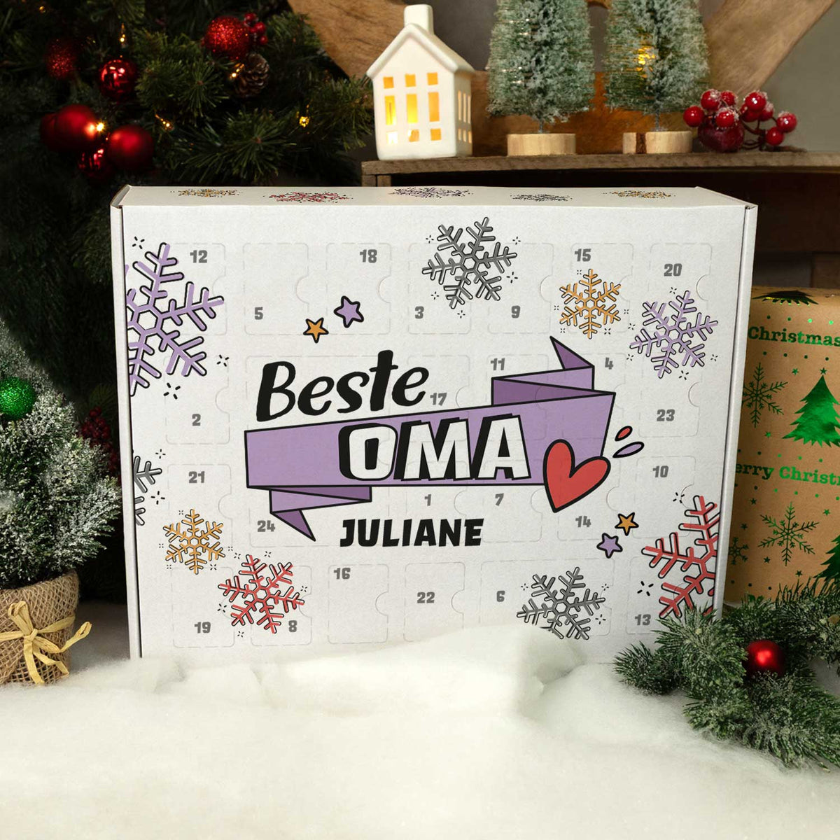 DIY-Adventskalender „Beste/Bester“ – zum Befüllen