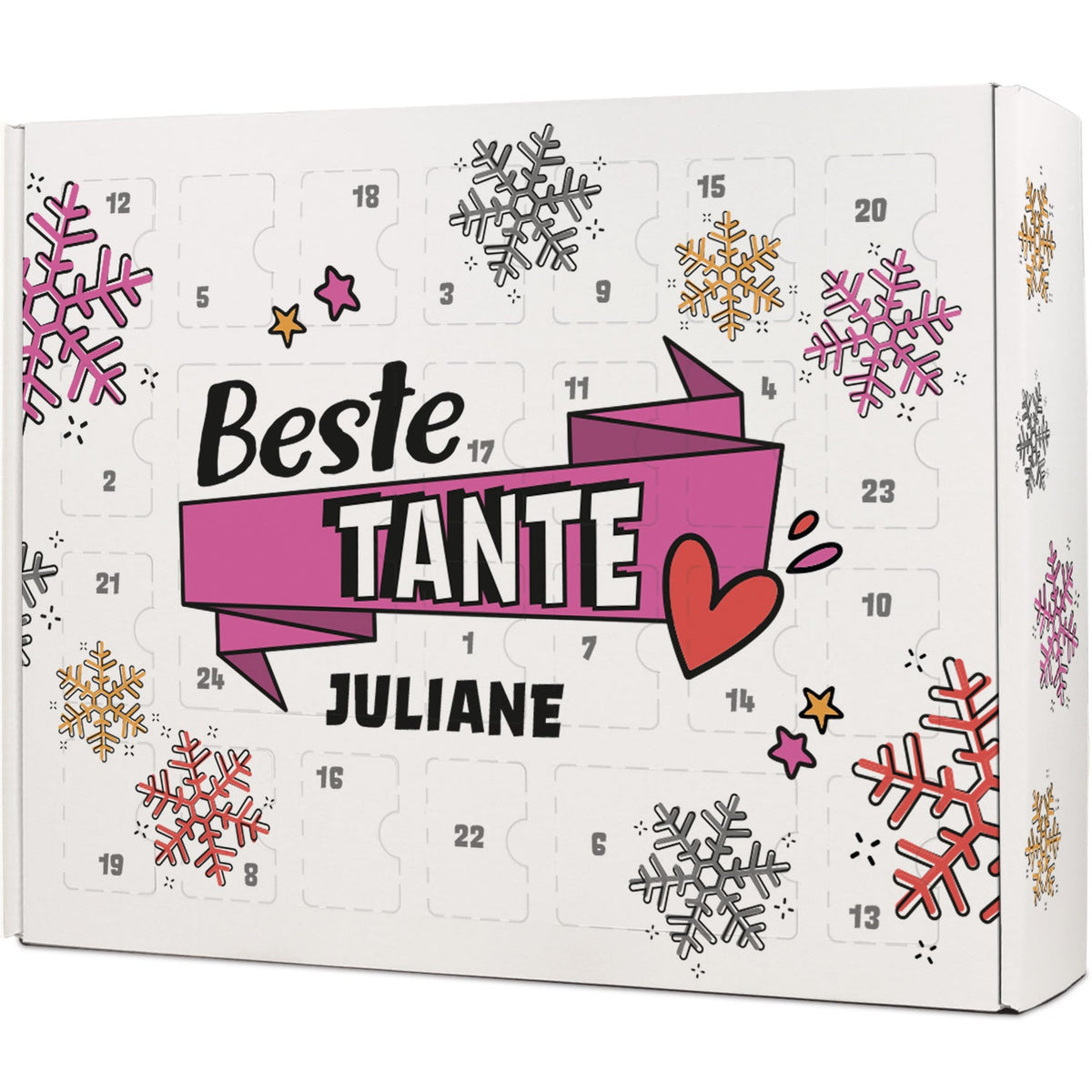 DIY-Adventskalender „Beste/Bester“ – zum Befüllen
