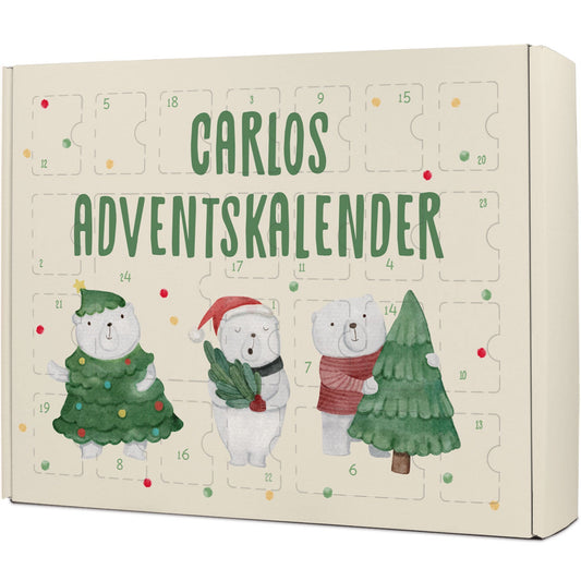 Personalisierter DIY-Adventskalender „Eisbären“ – zum Befüllen