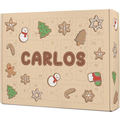 Gepersonaliseerde DIY-adventskalender „Peperkoek“ – om zelf te vullen