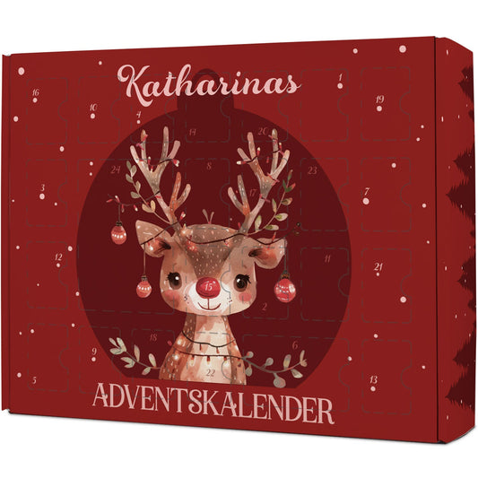 Personalisierter DIY-Adventskalender „Rentier“ – zum Befüllen
