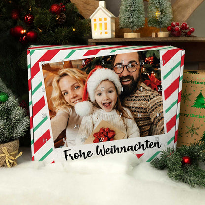 Personalisierter Foto-Adventskalender „Retro“ – zum Befüllen