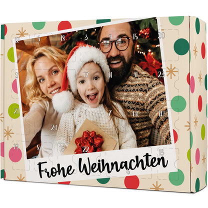 Personalisierter Foto-Adventskalender „Retro“ – zum Befüllen