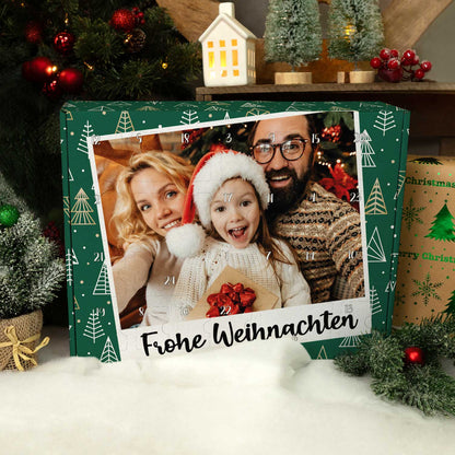 Personalisierter Foto-Adventskalender „Retro“ – zum Befüllen