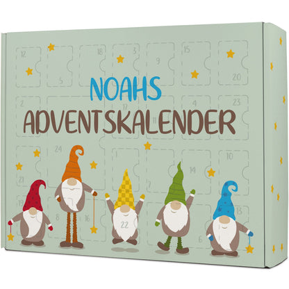 Personalisierter DIY-Adventskalender „Wichtel“ – zum Befüllen