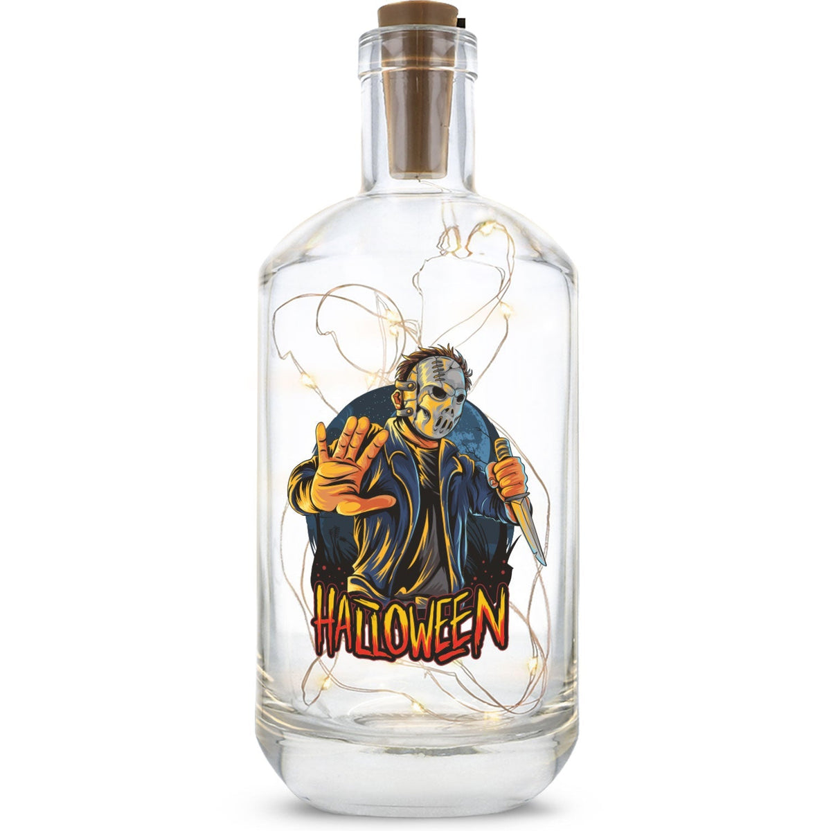 Halloween-Flaschenlicht Slasher im HE Geschenkset