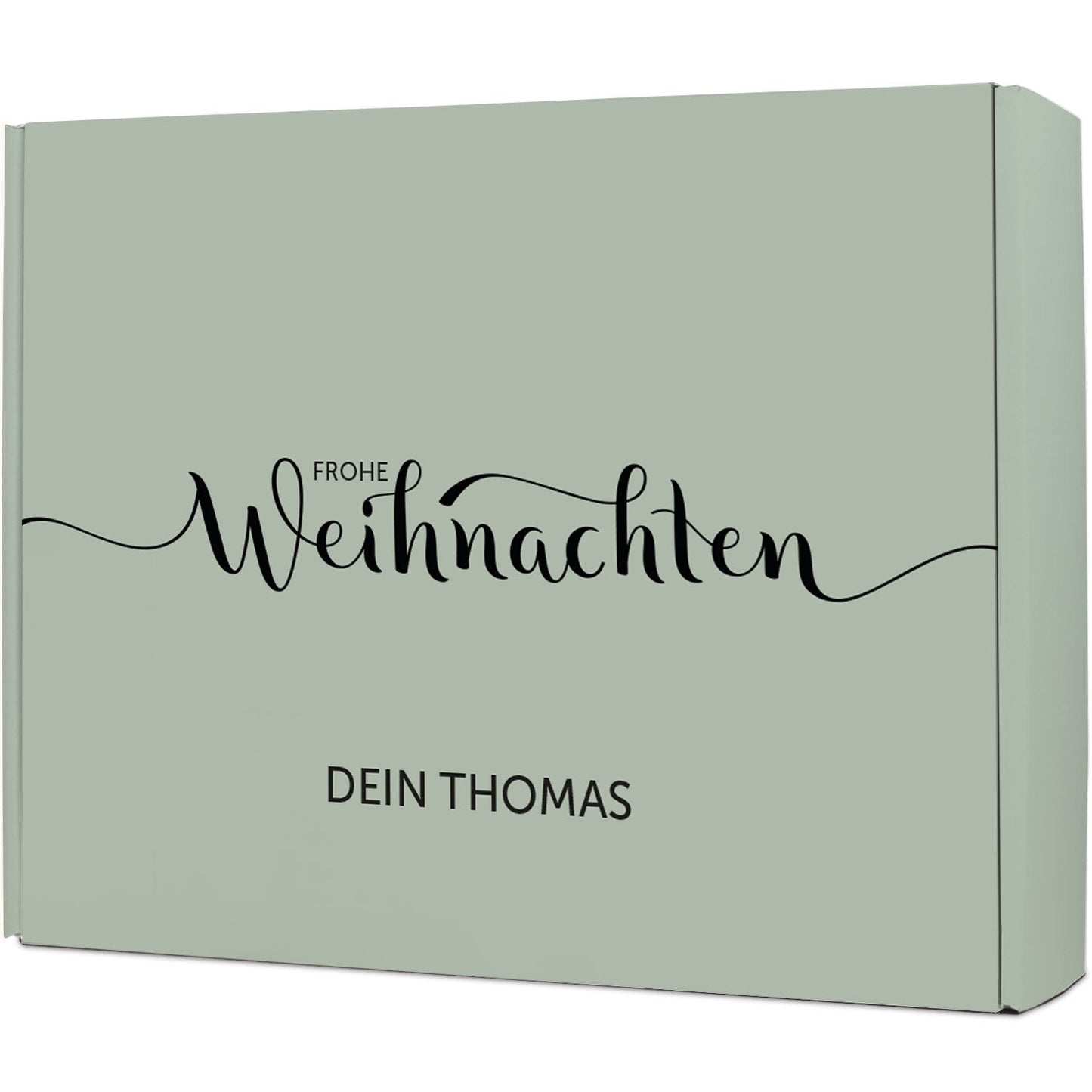 Personalisierte DIY-Geschenkbox „Frohe Weihnachten“ – Wunschtext