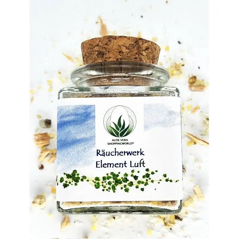 Räucherwerk "Element Luft" Glas 50 ml - by SteinKunstWerk | Räucherware aus nachhaltiger Herstellung