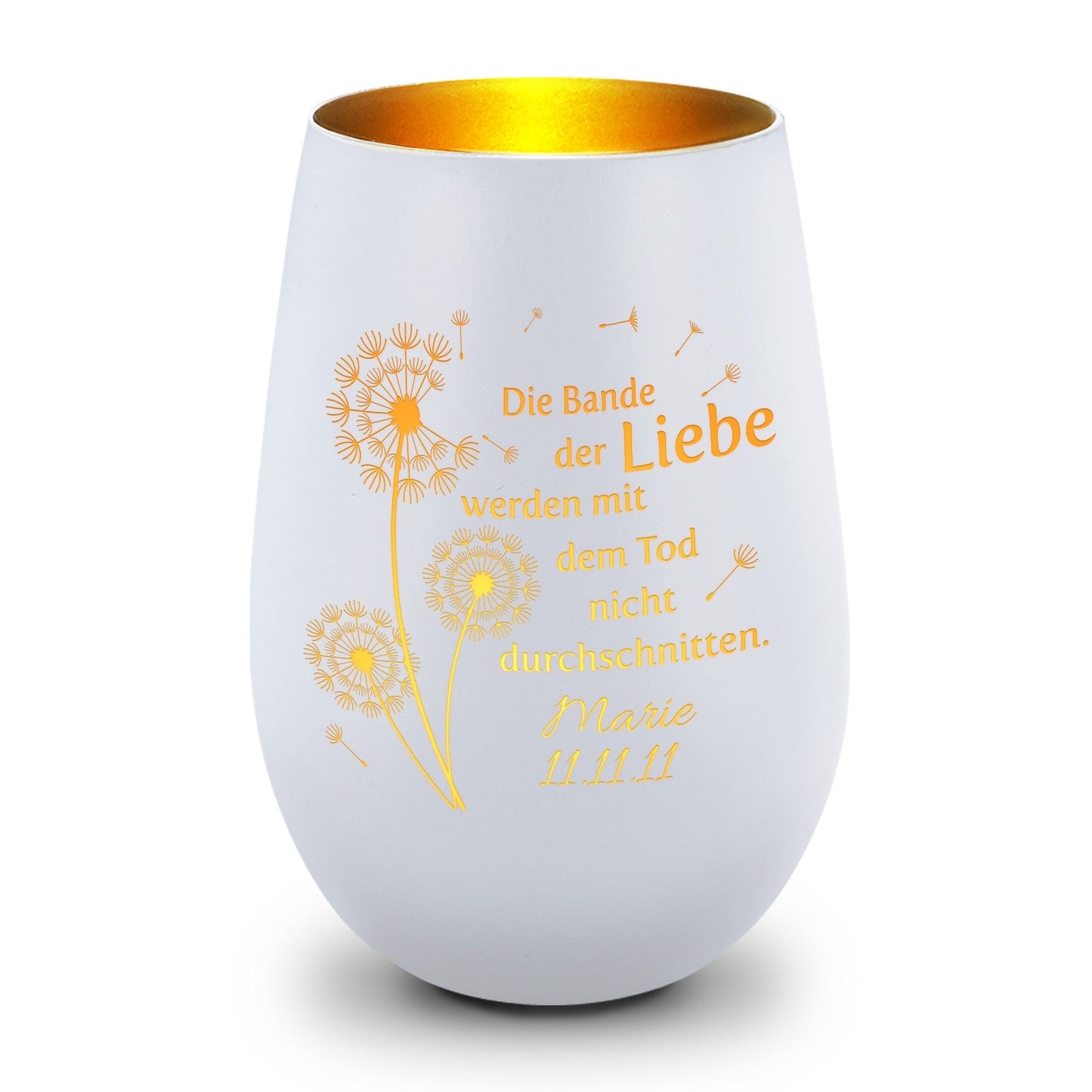 Windlicht „Pusteblumen“ – weitere Detailansicht