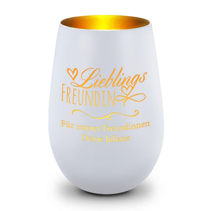 Windlicht „Lieblingsfreundin“ – weitere Produktansicht
