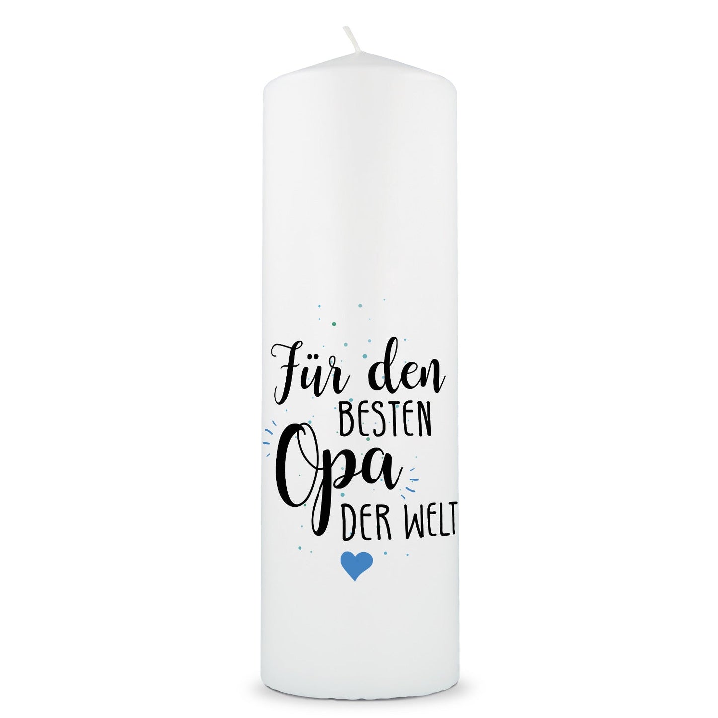 Geschenkkerze „Beste Oma / Bester Opa“ – 25 cm