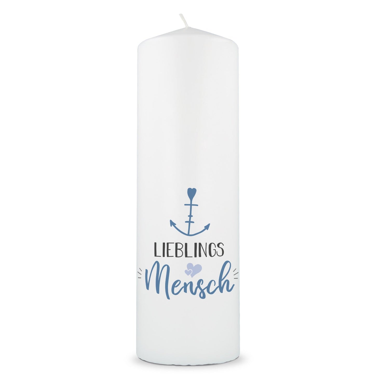 Geschenkkerze Lieblingsmensch Anker – Produktansicht