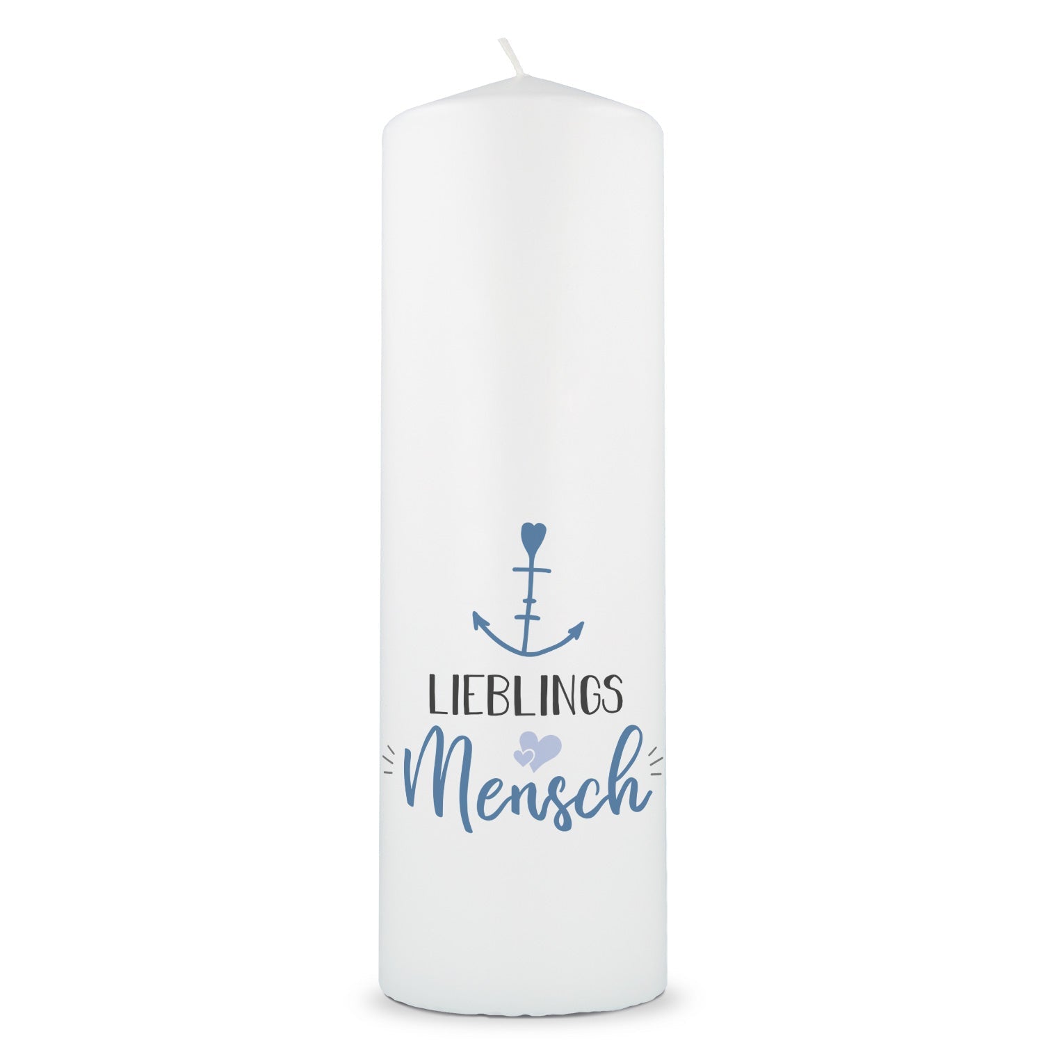 Geschenkkerze Lieblingsmensch Anker – Produktansicht