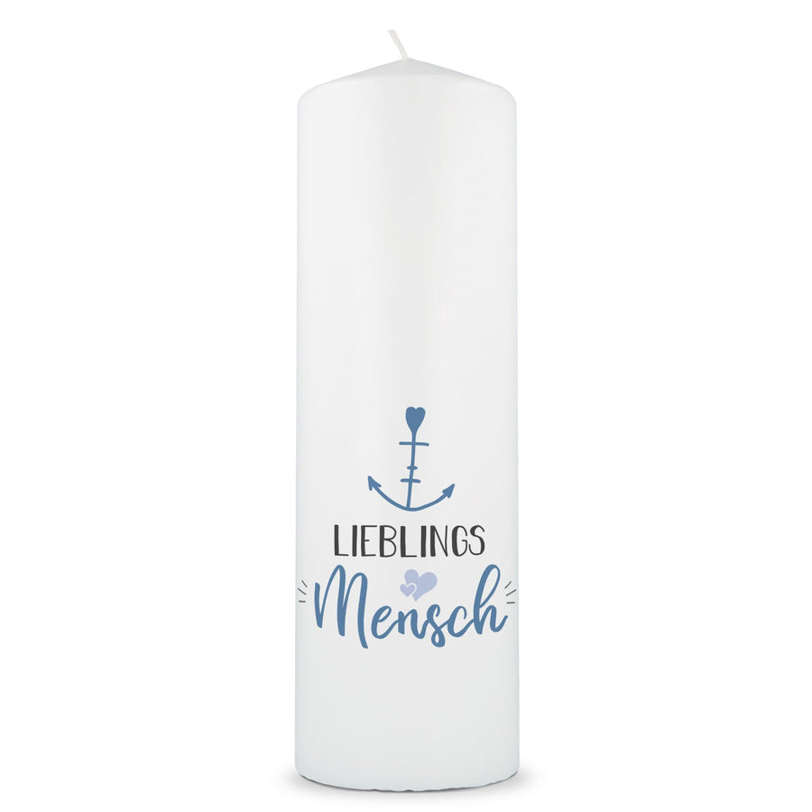 Geschenkkerze Lieblingsmensch Anker – Produktansicht