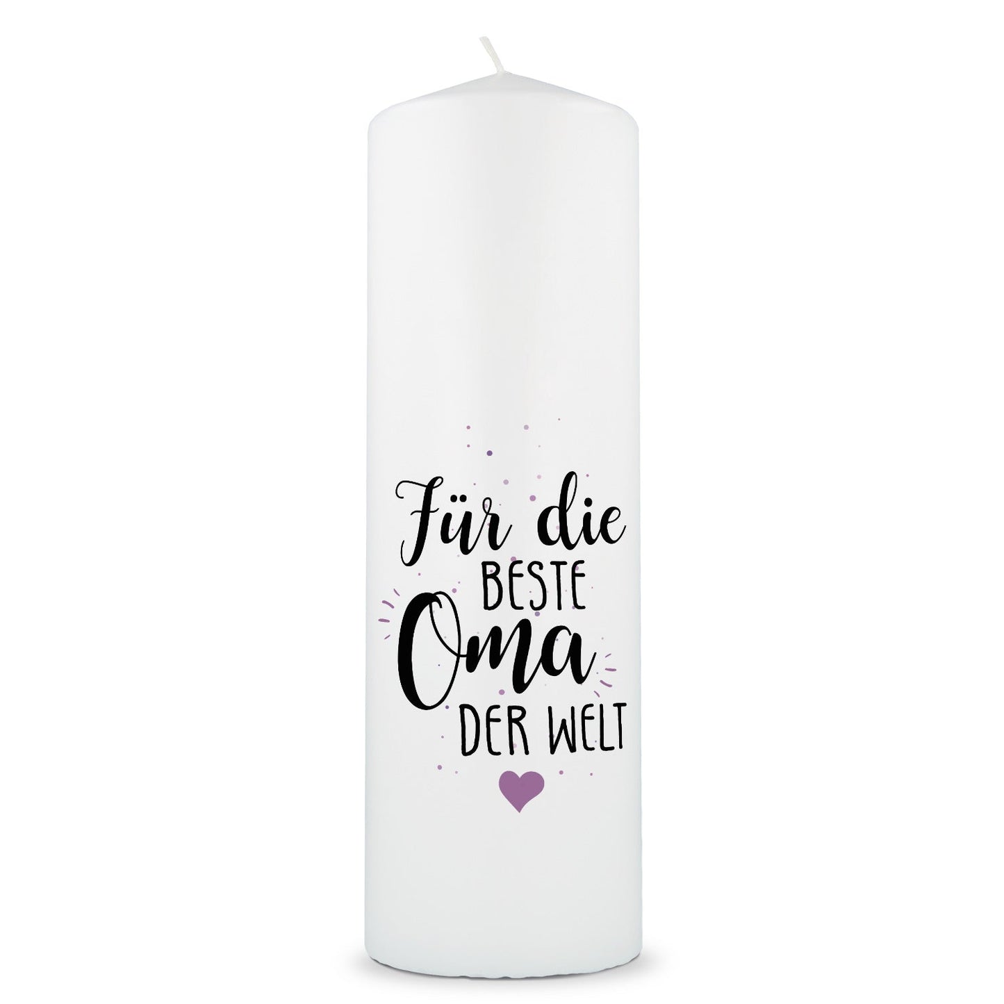 Geschenkkerze „Beste Oma / Bester Opa“ – 25 cm