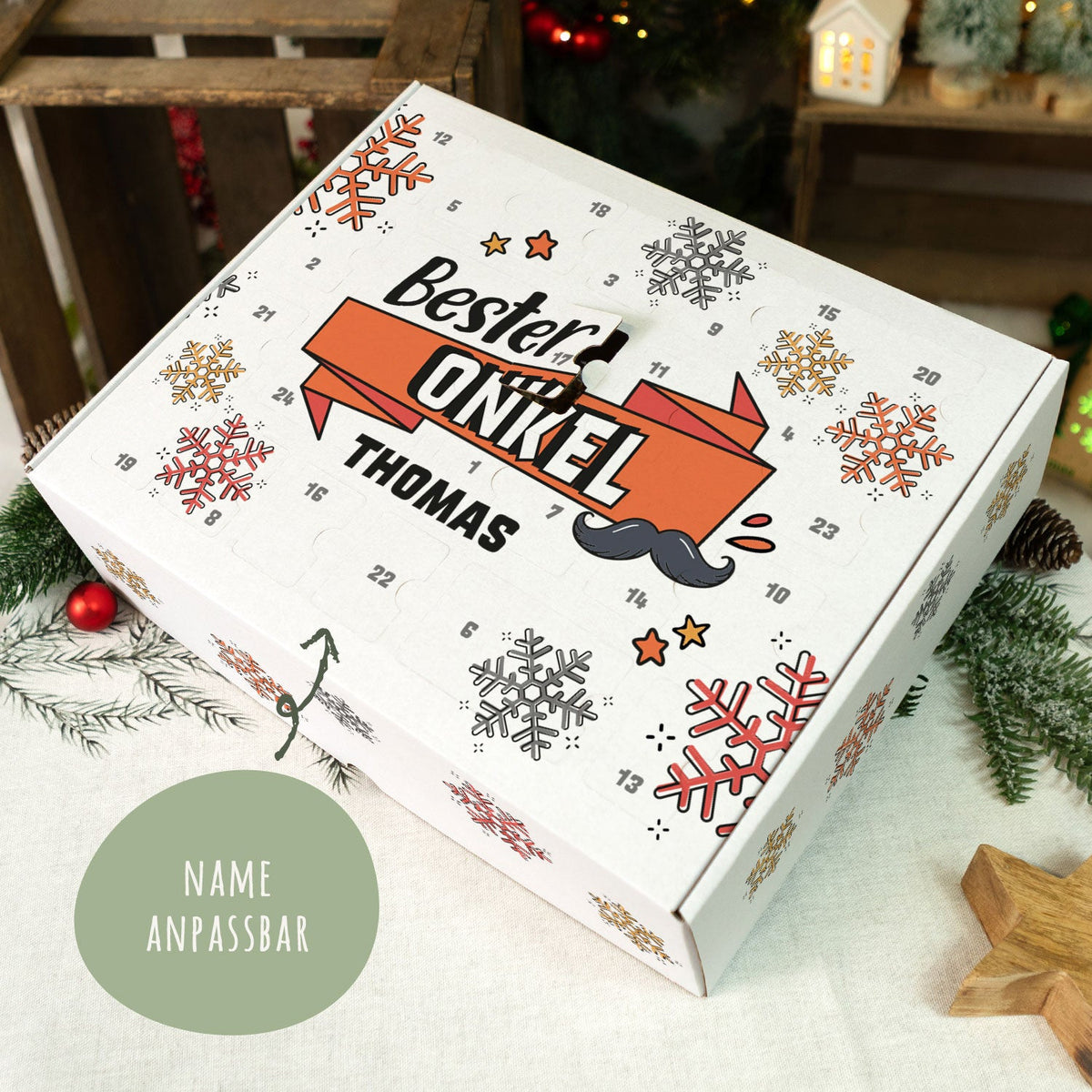 DIY-Adventskalender „Beste/Bester“ – zum Befüllen
