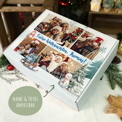 Foto-Adventskalender mit 4 Fotos & Wunschtext – zum Befüllen