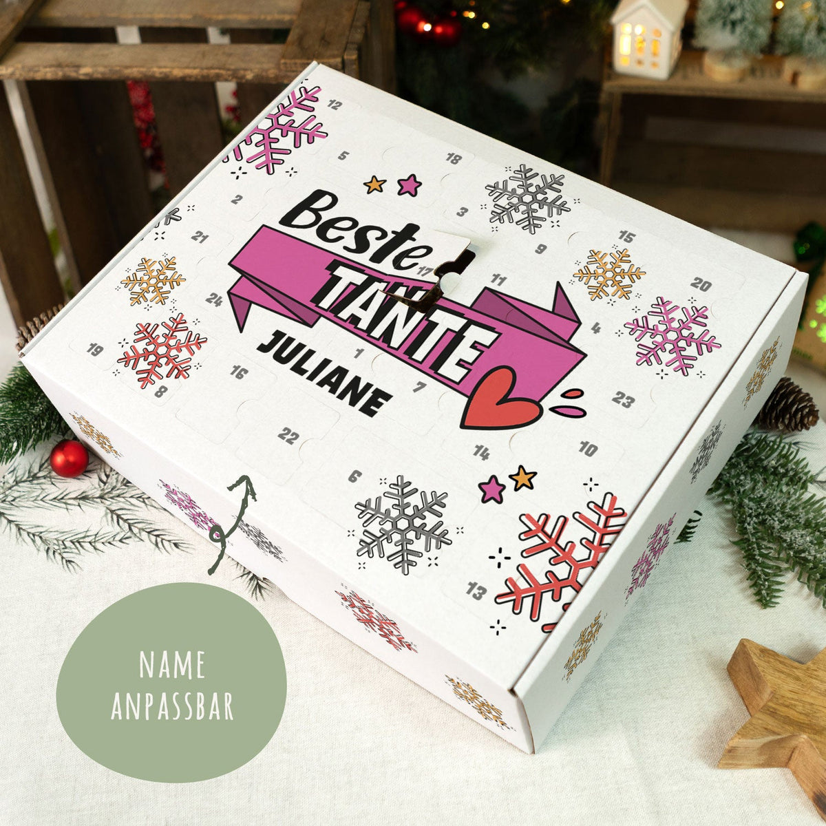 DIY-Adventskalender „Beste/Bester“ – zum Befüllen