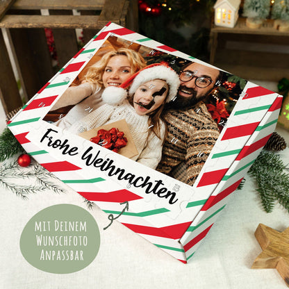 Personalisierter Foto-Adventskalender „Retro“ – zum Befüllen