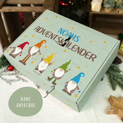Personalisierter DIY-Adventskalender „Wichtel“ – zum Befüllen