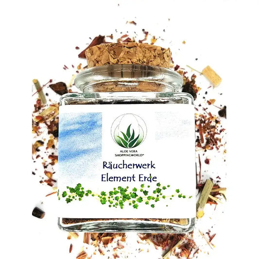 Räucherwerk "Element Erde" Glas 50 ml - by SteinKunstWerk | Räucherware aus nachhaltiger Herstellung
