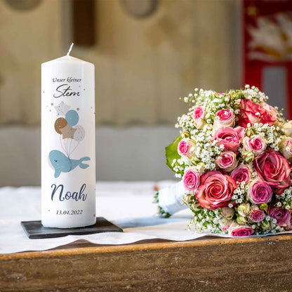 Trauerkerze Unser kleiner Stern – Motivdetail