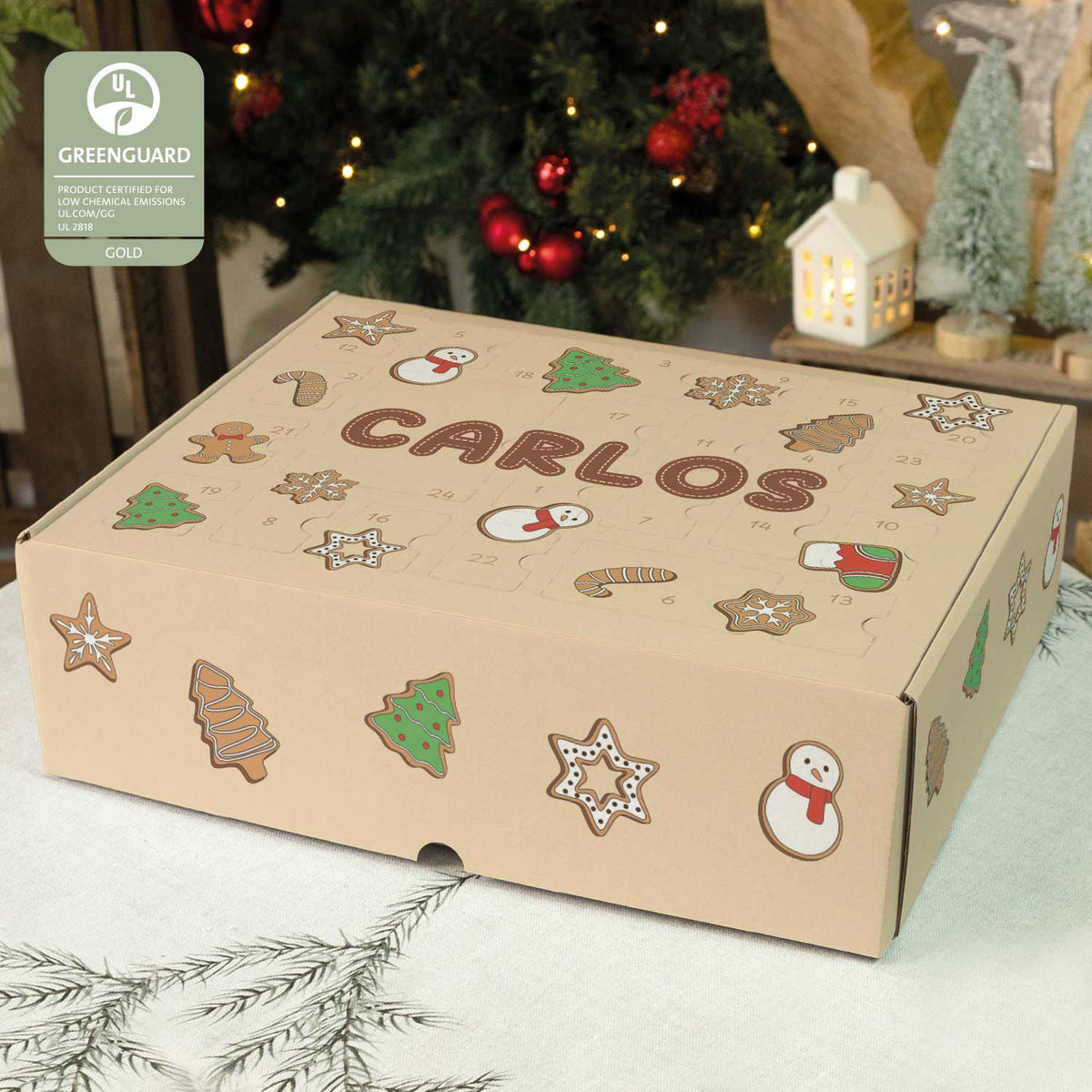 Gepersonaliseerde DIY-adventskalender „Peperkoek“ – om zelf te vullen