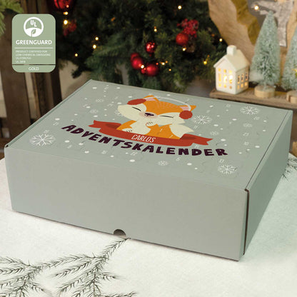 Gepersonaliseerde DIY-adventskalender „Kerstdieren“ – om zelf te vullen