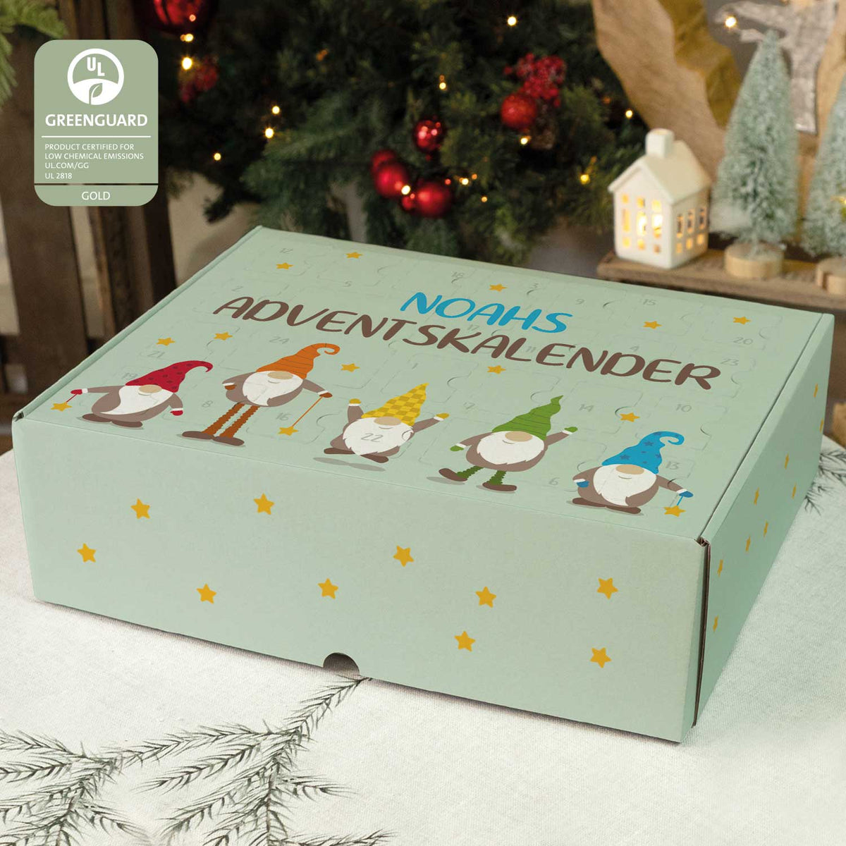 Personalisierter DIY-Adventskalender „Wichtel“ – zum Befüllen
