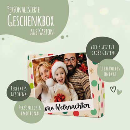 Personalized Retro Photo gift box in multicolor – personalization details