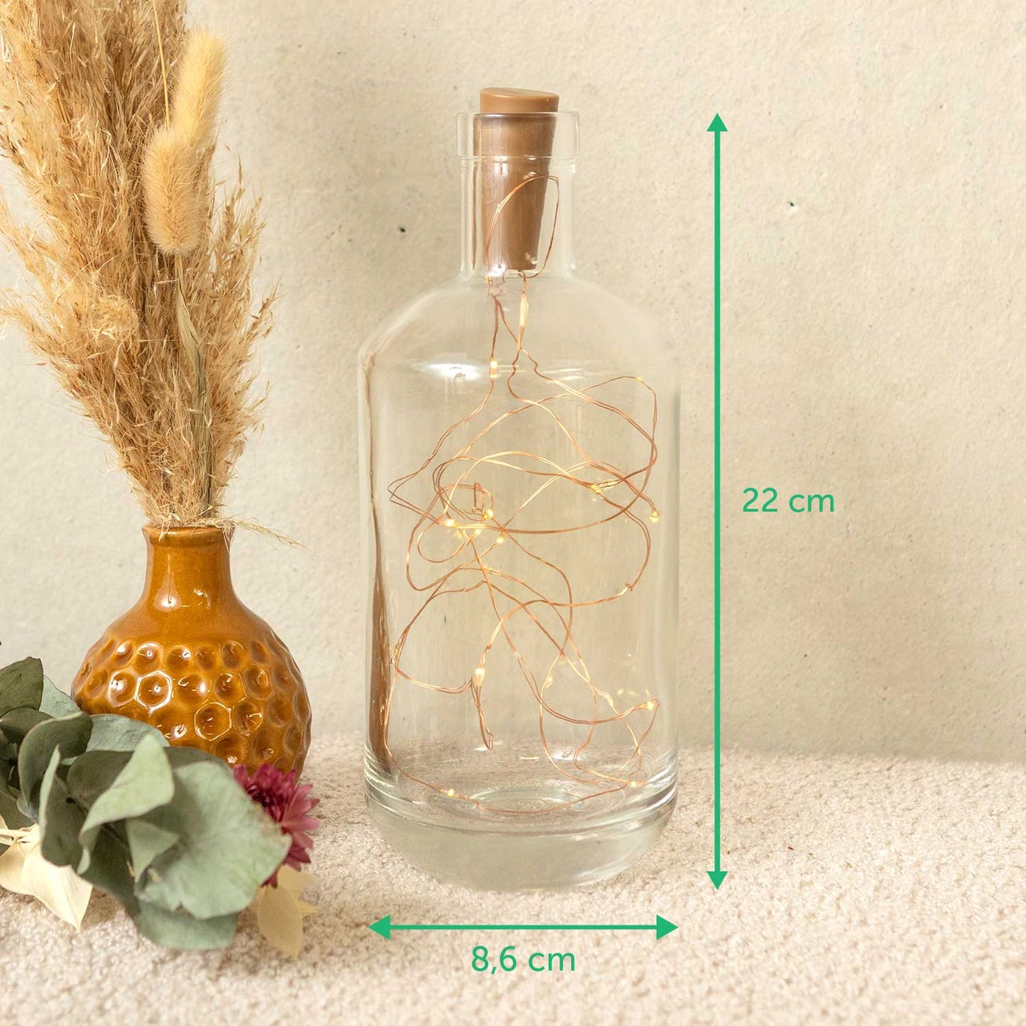 LED-Flaschenlicht „Pärchen“ – Motivansicht