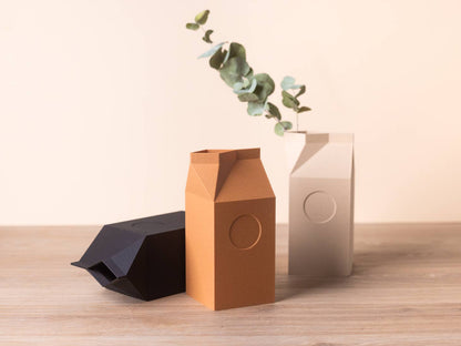Milk Designvase von Copo Design – Holzfaser & Maisstärke
